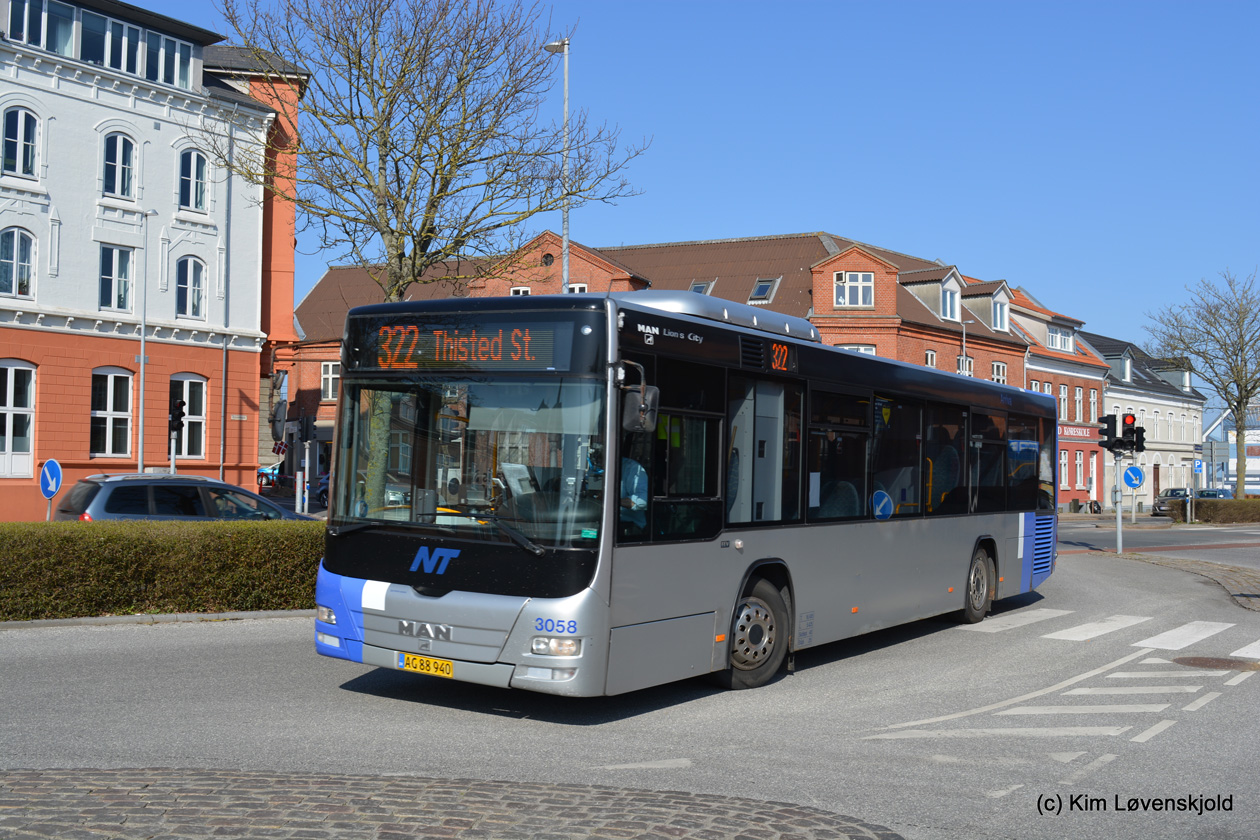 Дания, MAN A78 Lion's City LE Ü EL293 № 3058