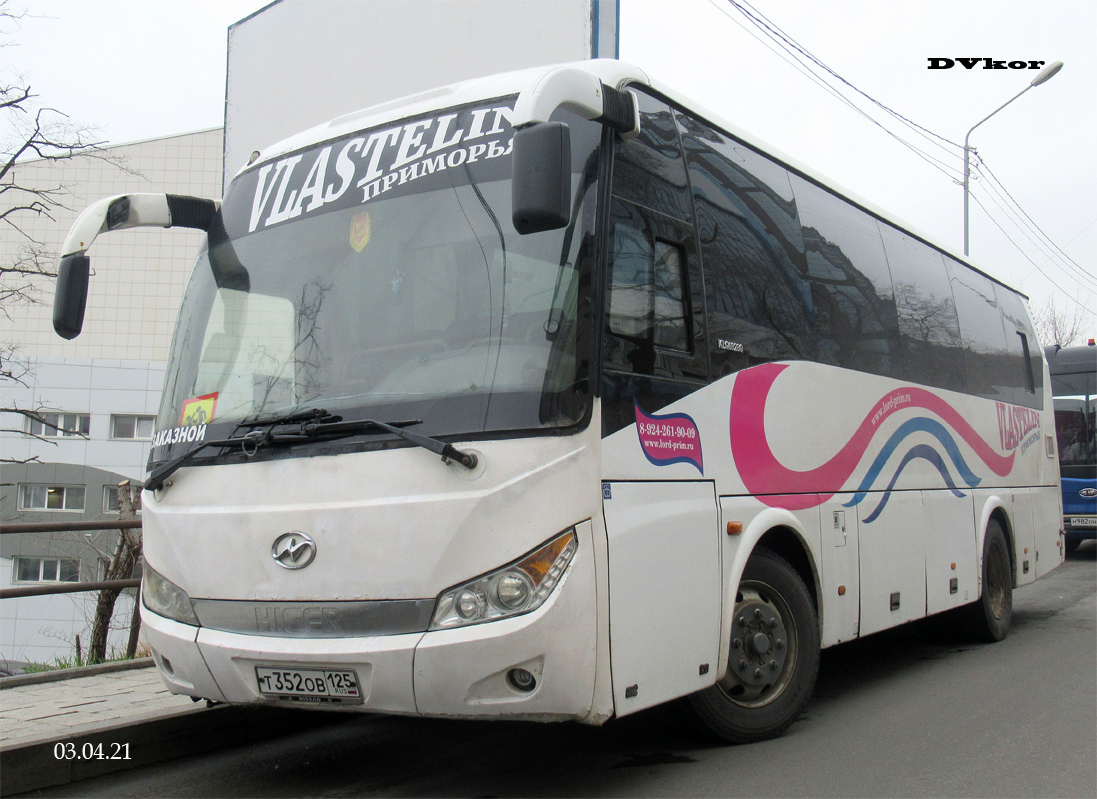 Приморский край, Higer KLQ6928Q № Т 352 ОВ 125