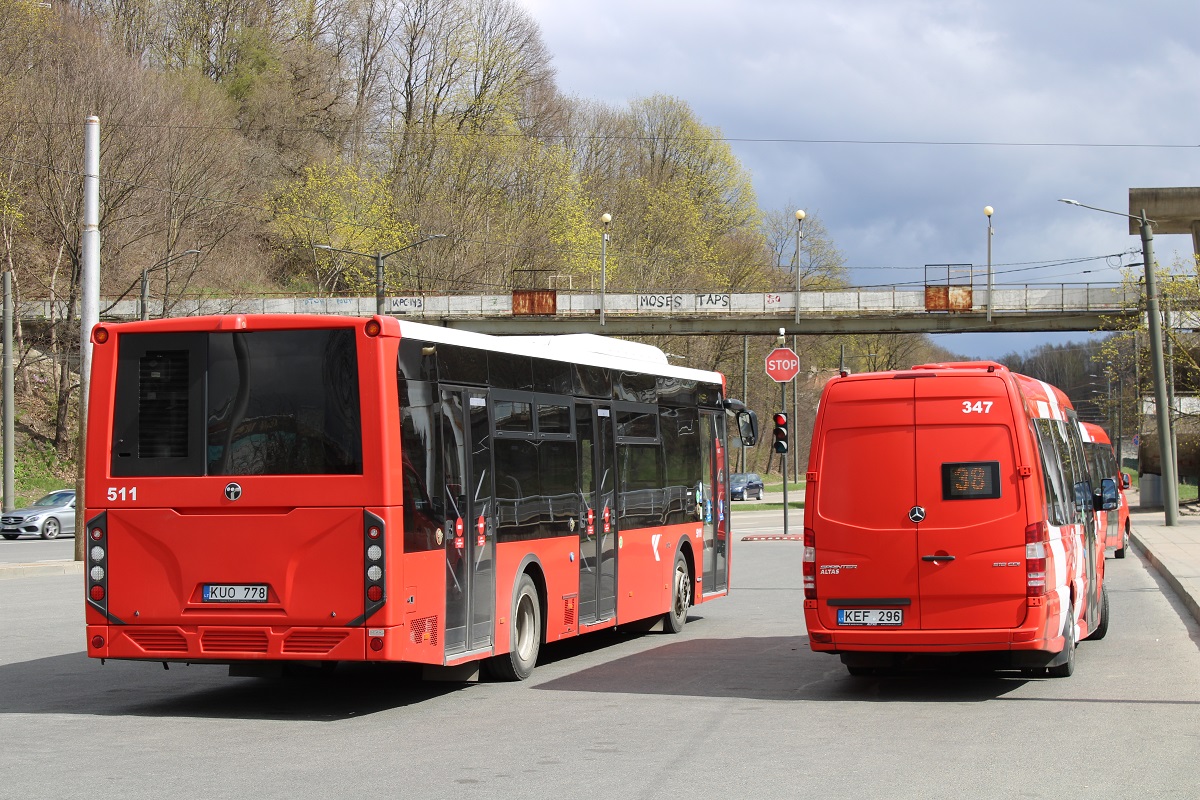 Литва, TEMSA LF 12 № 511; Литва, Altas Cityline L № 347 Литва, TEMSA LF 12 № 511; Литва, Altas Cityline L № 347