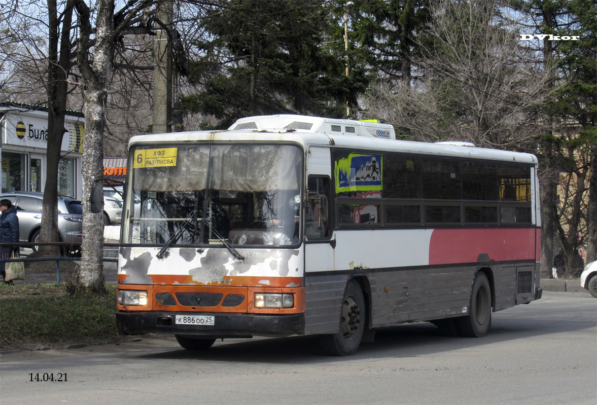 Приморский край, Daewoo BS106 Royal City (Busan) № К 886 ОО 25
