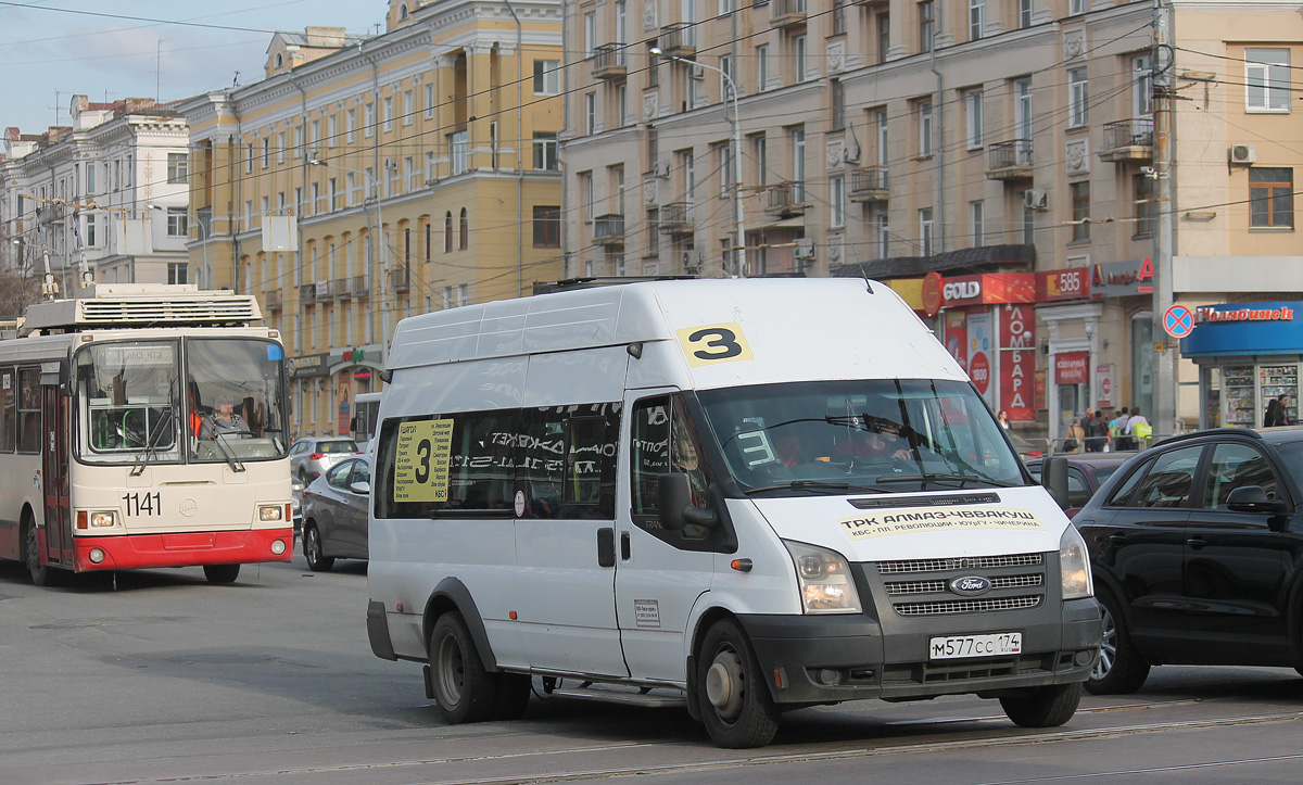 Челябинская область, Нижегородец-222709  (Ford Transit) № М 577 СС 174