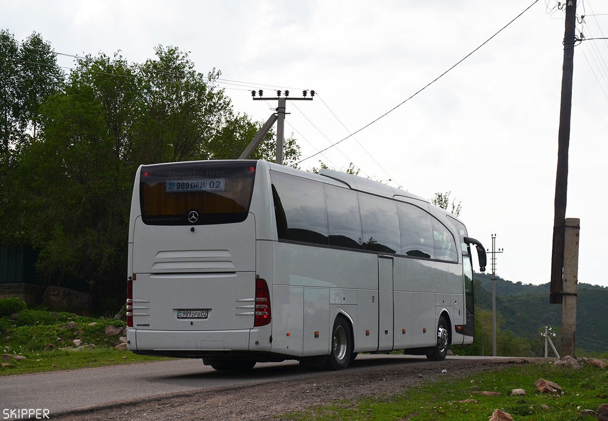 Алматы, Mercedes-Benz Travego II 15RHD facelift № 989 DFB 02
