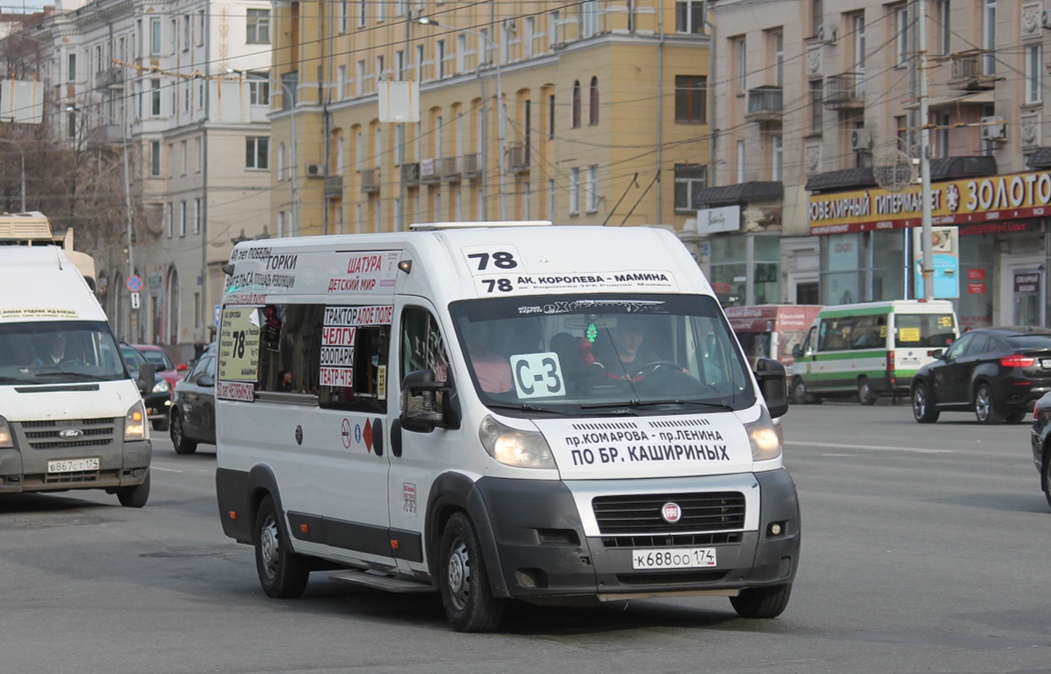 Челябинская область, Нижегородец-FST613 (FIAT Ducato) № К 688 ОО 174