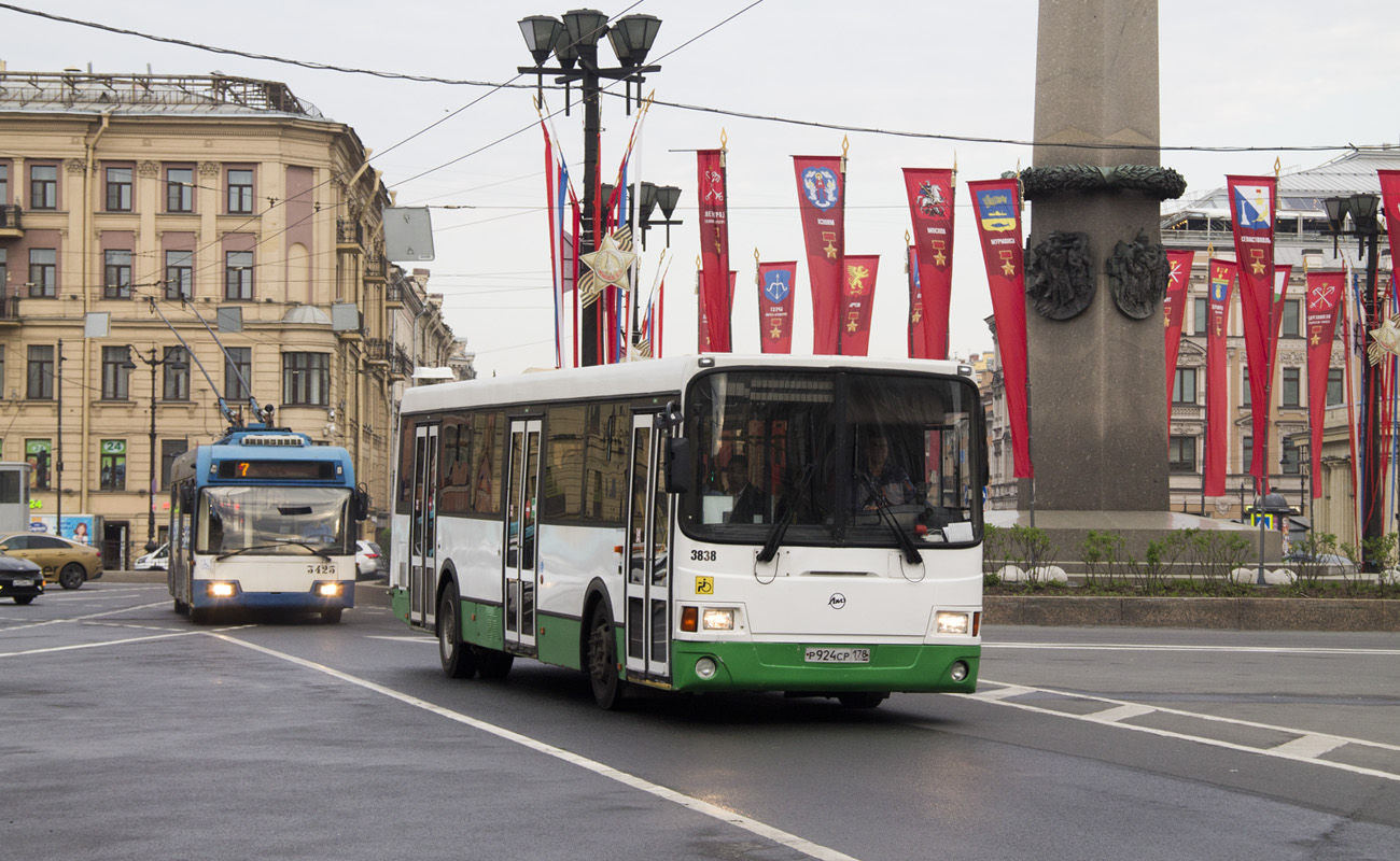 Санкт-Петербург, ЛиАЗ-5293.60 № 3838