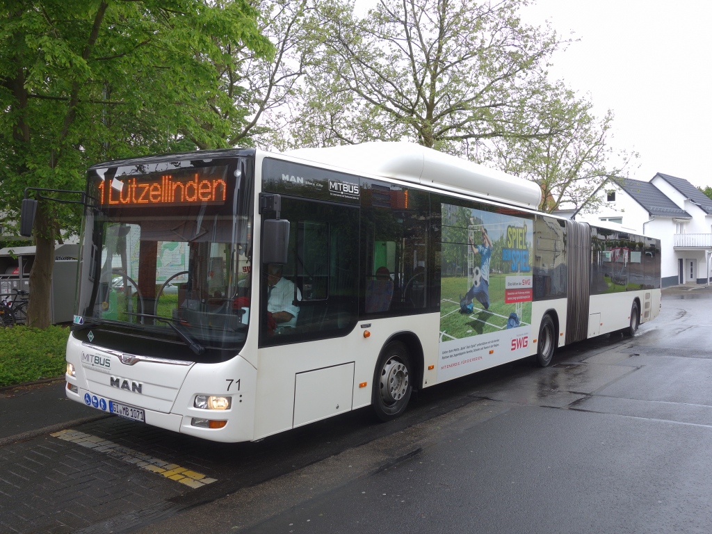 Гессен, MAN A23 Lion's City G NG313 CNG № 71