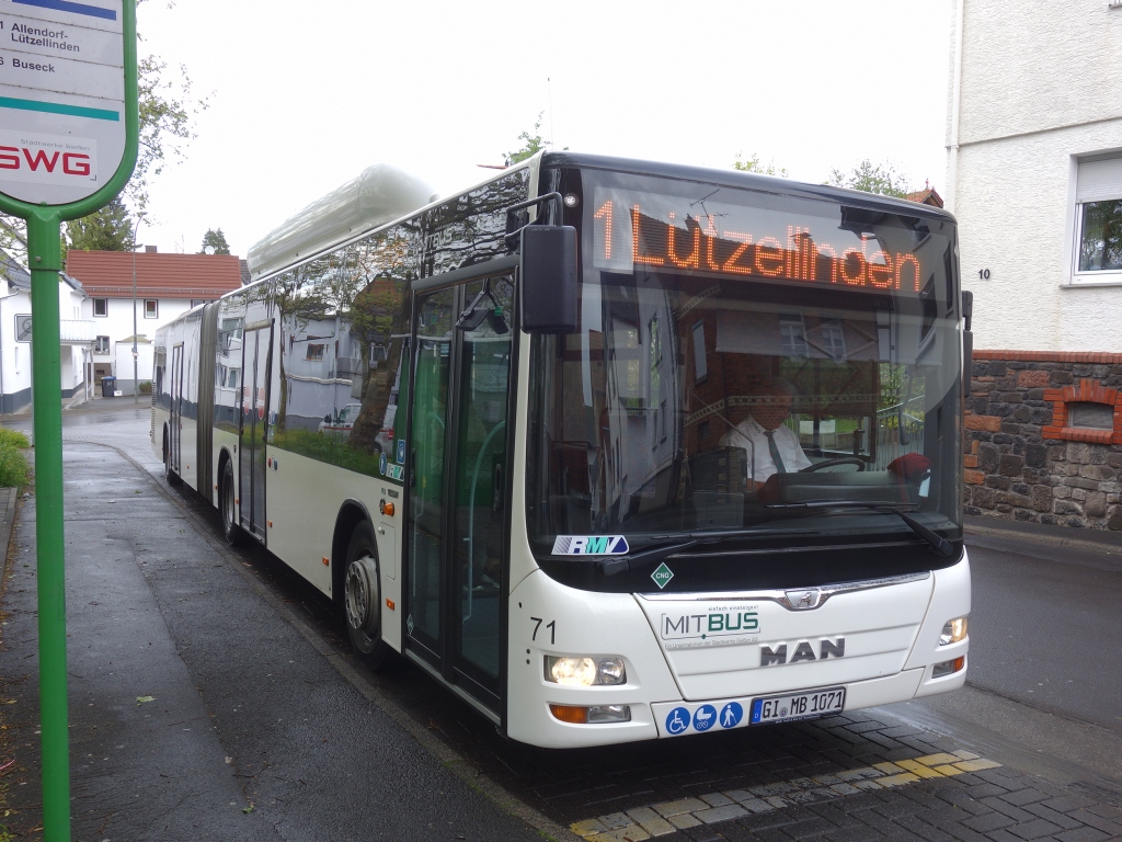 Гессен, MAN A23 Lion's City G NG313 CNG № 71