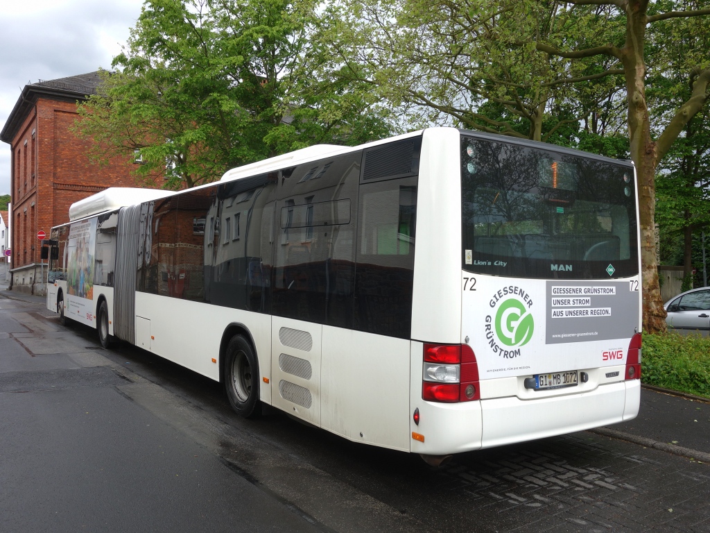 Гессен, MAN A23 Lion's City G NG313 CNG № 72