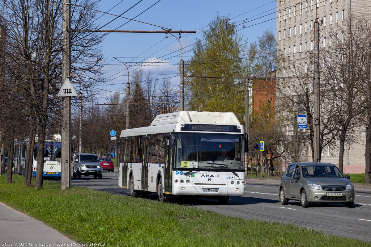 Новгородская область, ЛиАЗ-5292.67 (CNG) № 326