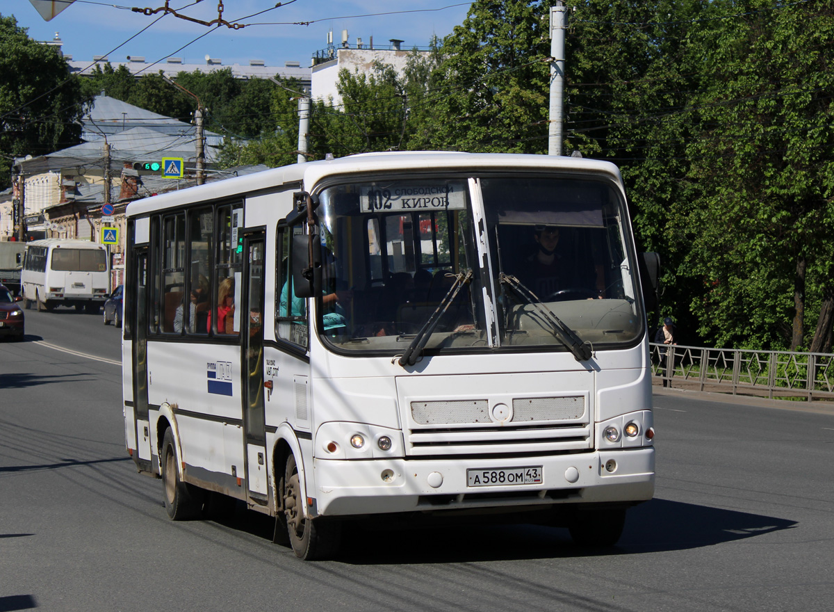 Кировская область, ПАЗ-320412-05 № А 588 ОМ 43