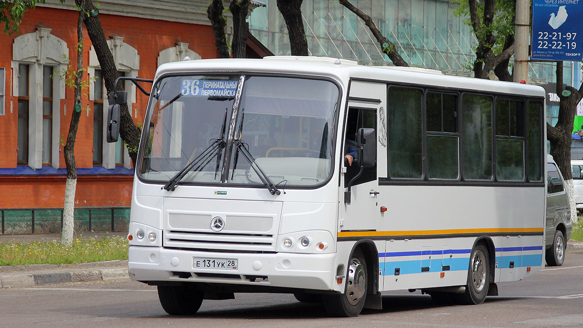 Амурская область, ПАЗ-320402-05 № Е 131 УК 28