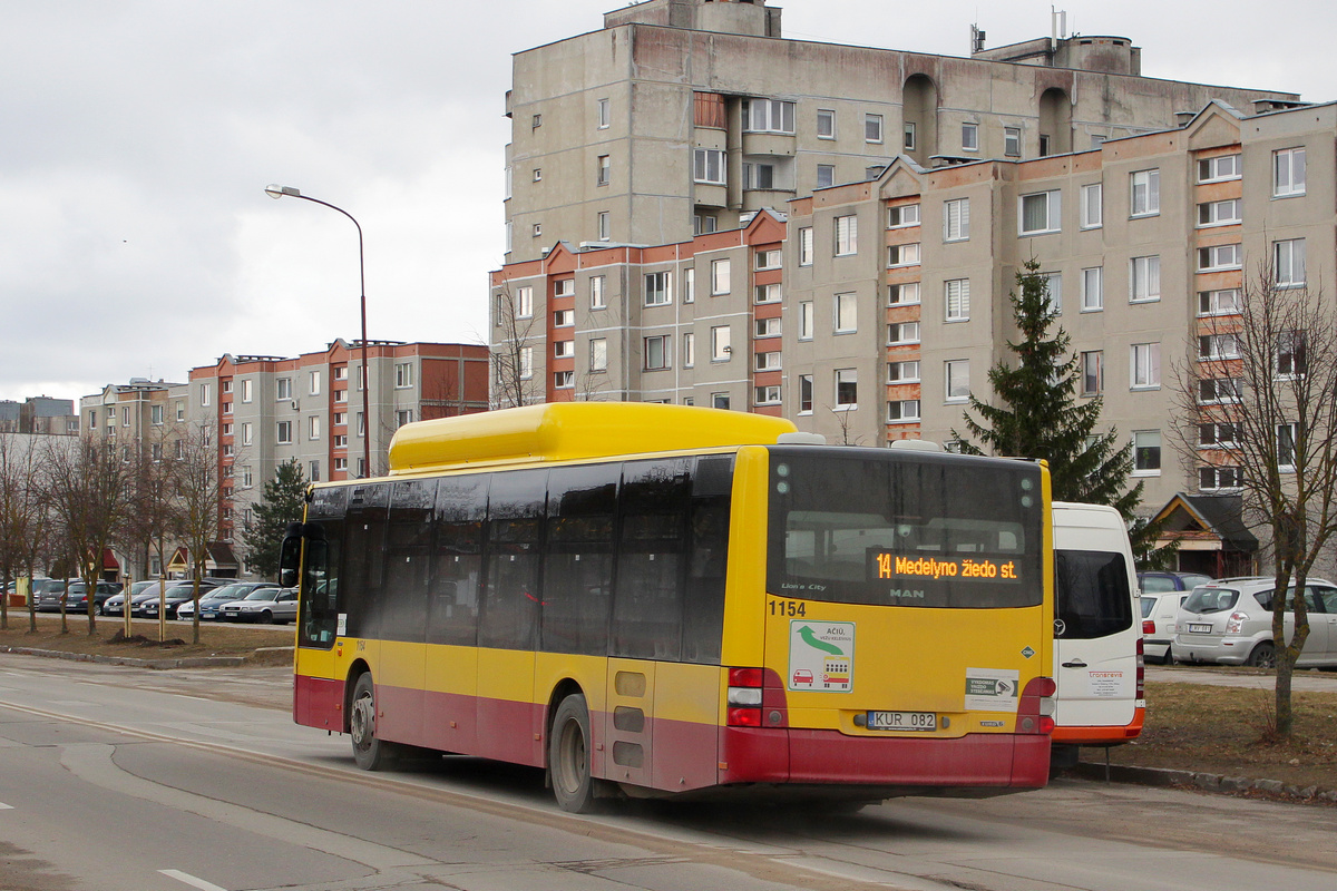 Литва, MAN A21 Lion's City NL273 CNG № 1154
