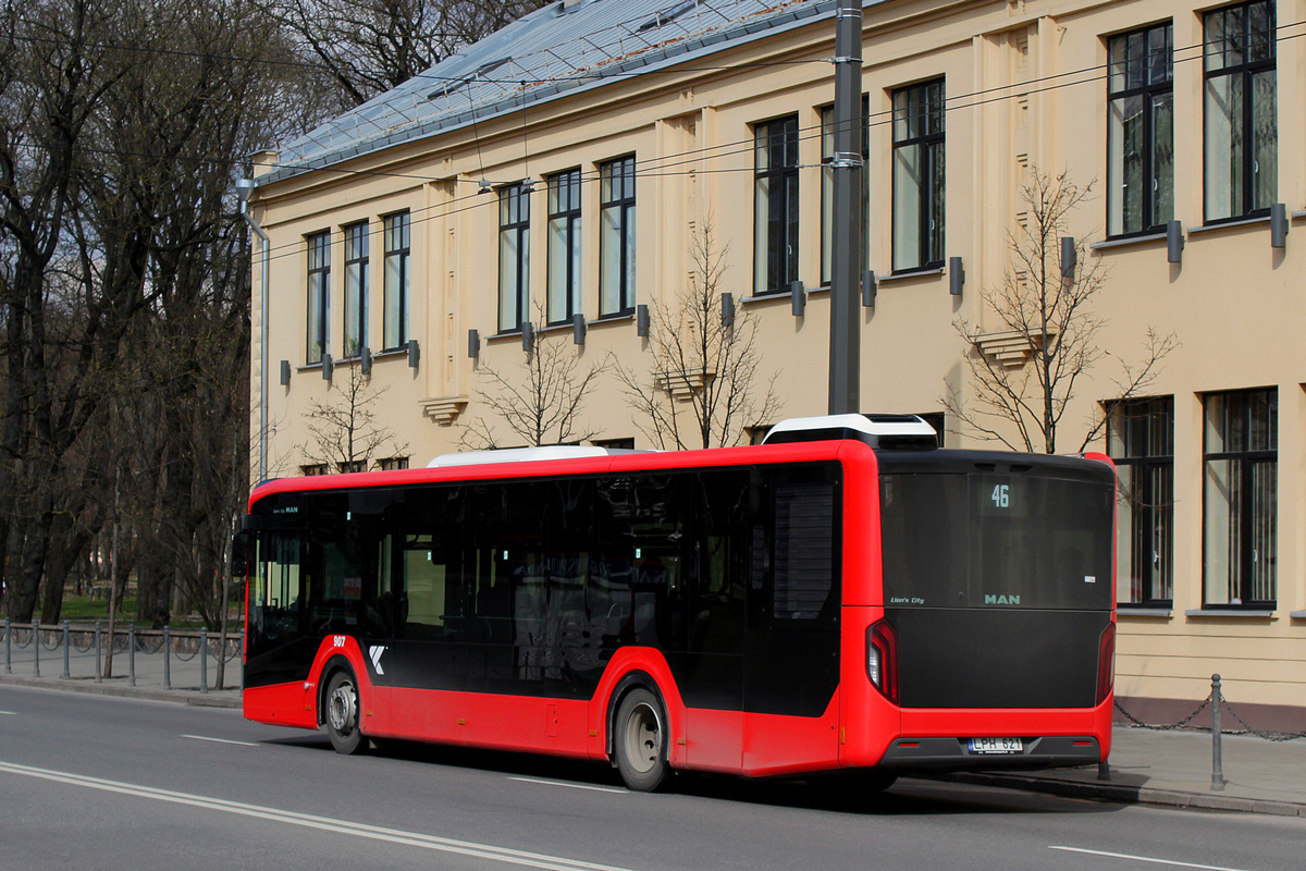Litauen, MAN 12C Lion's City 12 NL330 EfficientHybrid Nr. 907