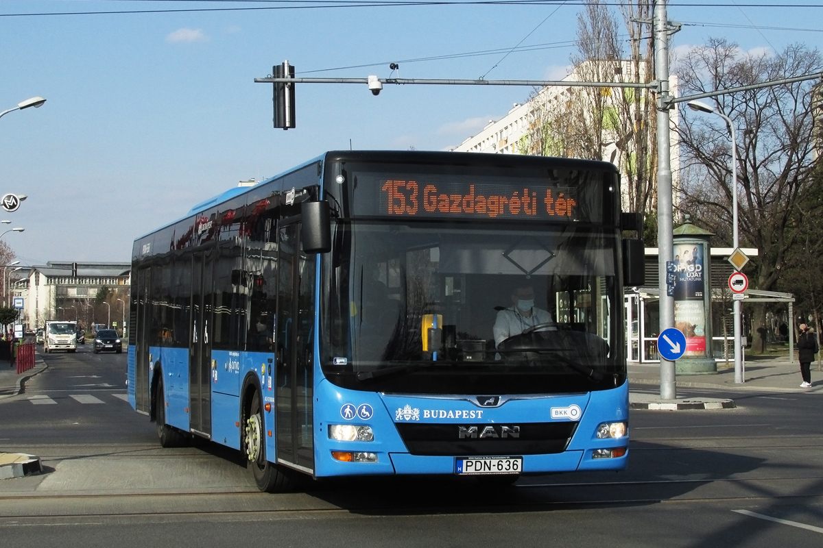 Венгрия, MAN A21 Lion's City NL283 № PDN-636