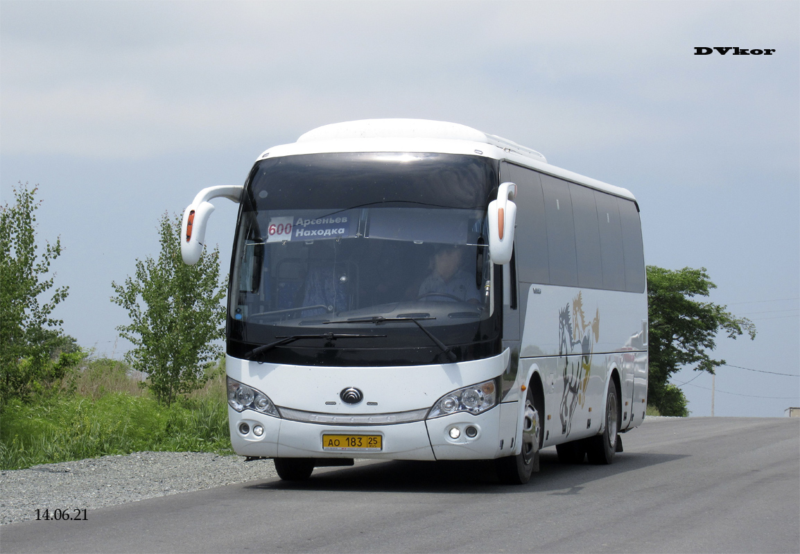 Приморский край, Yutong ZK6938HB9 № АО 183 25