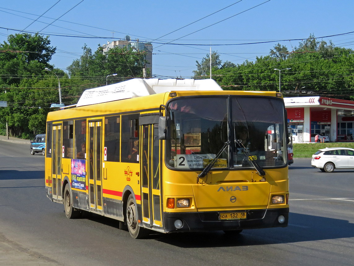 Удмуртия, ЛиАЗ-5256.57 № ОА 132 18