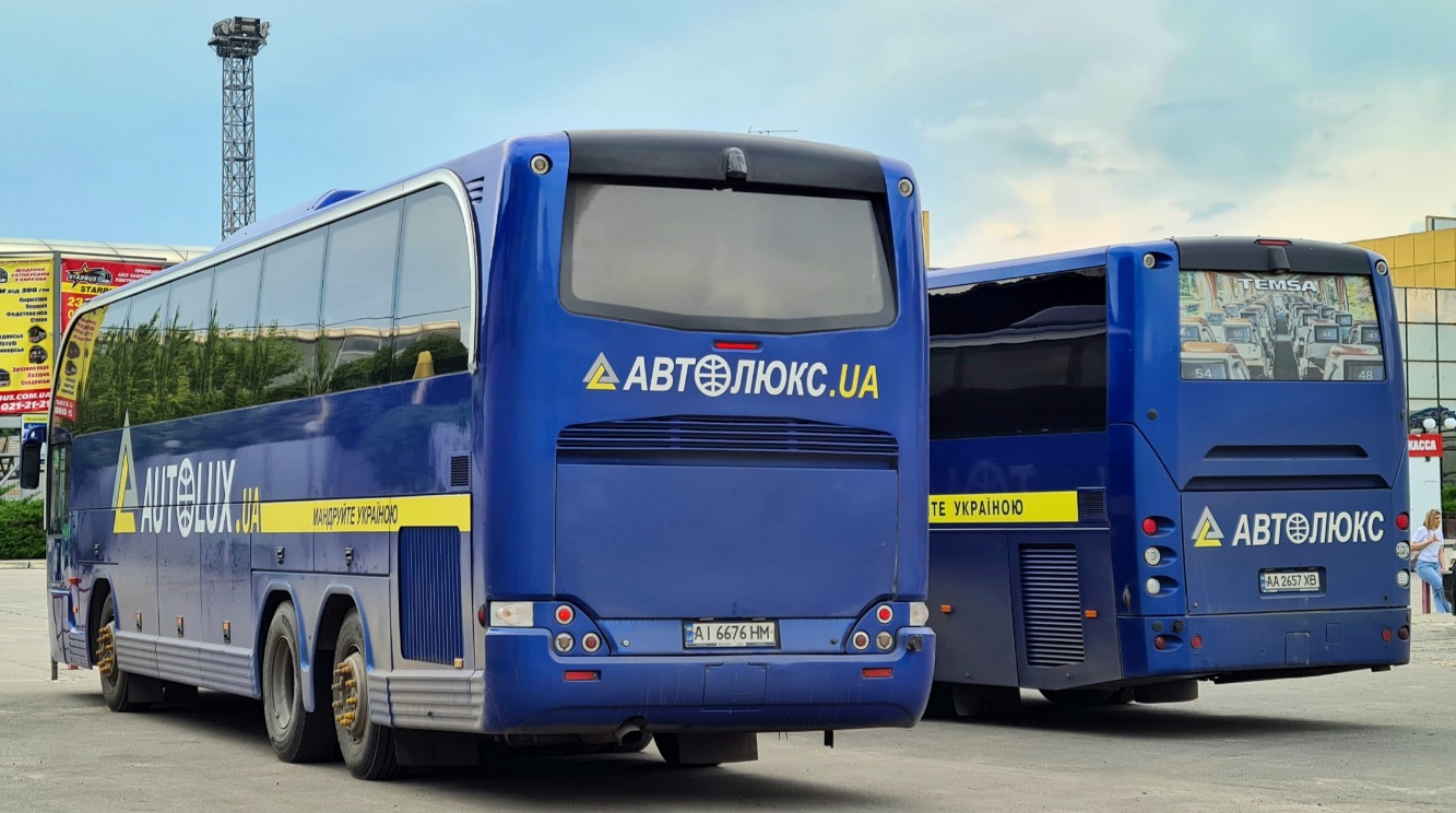 Киев, TEMSA Diamond 14 № 388; Киев, TEMSA Safari HD 12 № 755