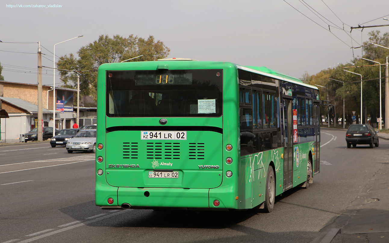 Алматы, Yutong ZK6118HGA № 941 LR 02