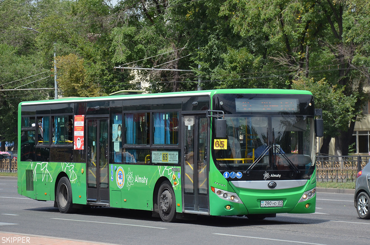 Алматы, Yutong ZK6118HGA № 280 HD 02