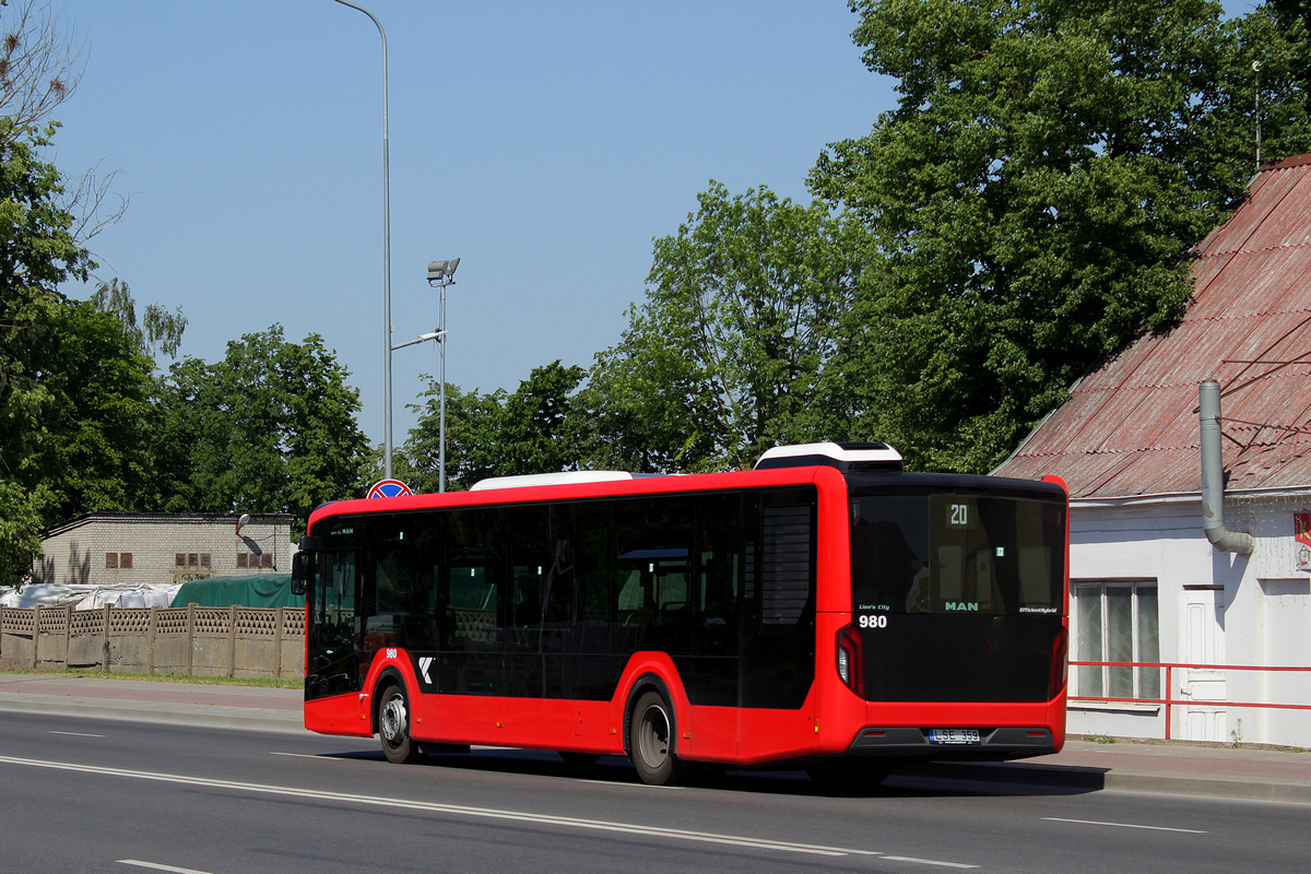Lithuania, MAN 12C Lion's City 12 NL330 EfficientHybrid # 980