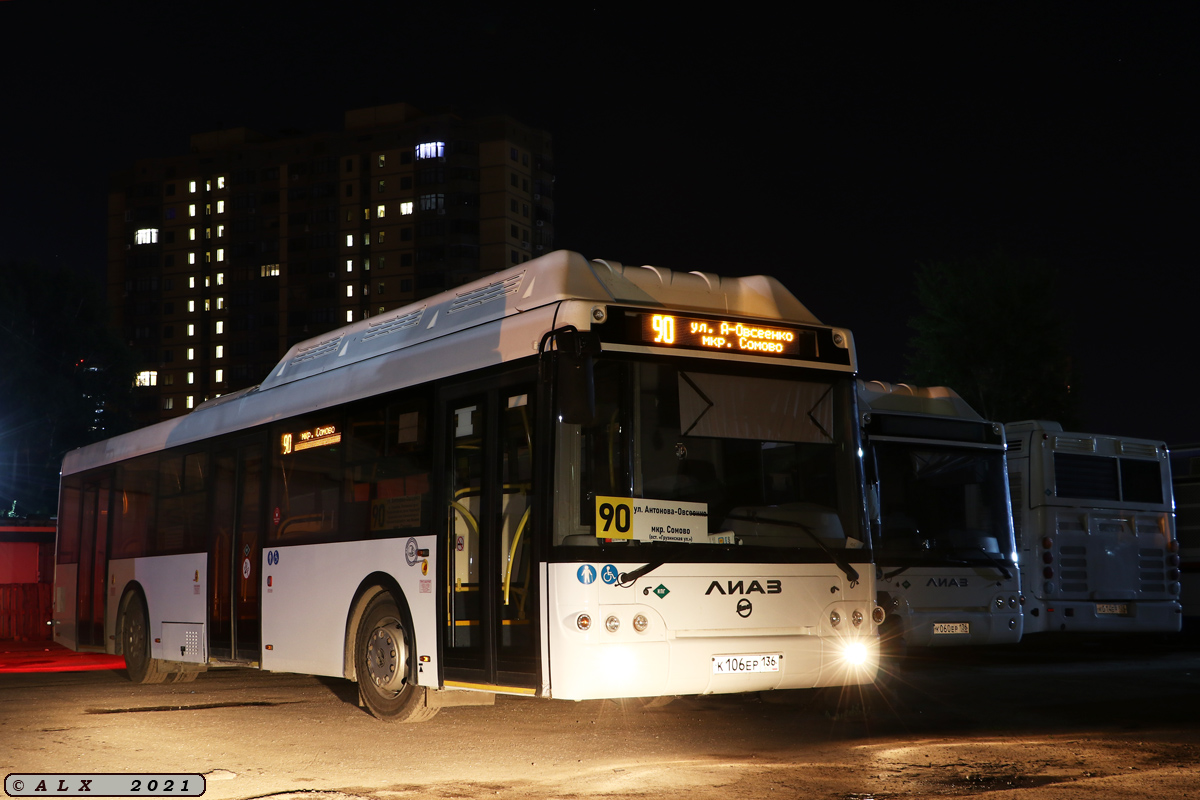 Voronezh region, LiAZ-5292.67 (CNG) # К 106 ЕР 136