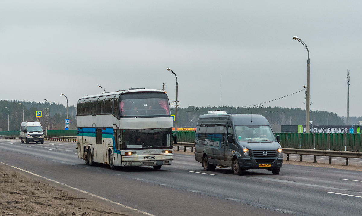 Минск, Neoplan N117/3 Loungeliner № АМ 9928-7; Могилёвская область, АВР (Volkswagen Crafter) № 020356