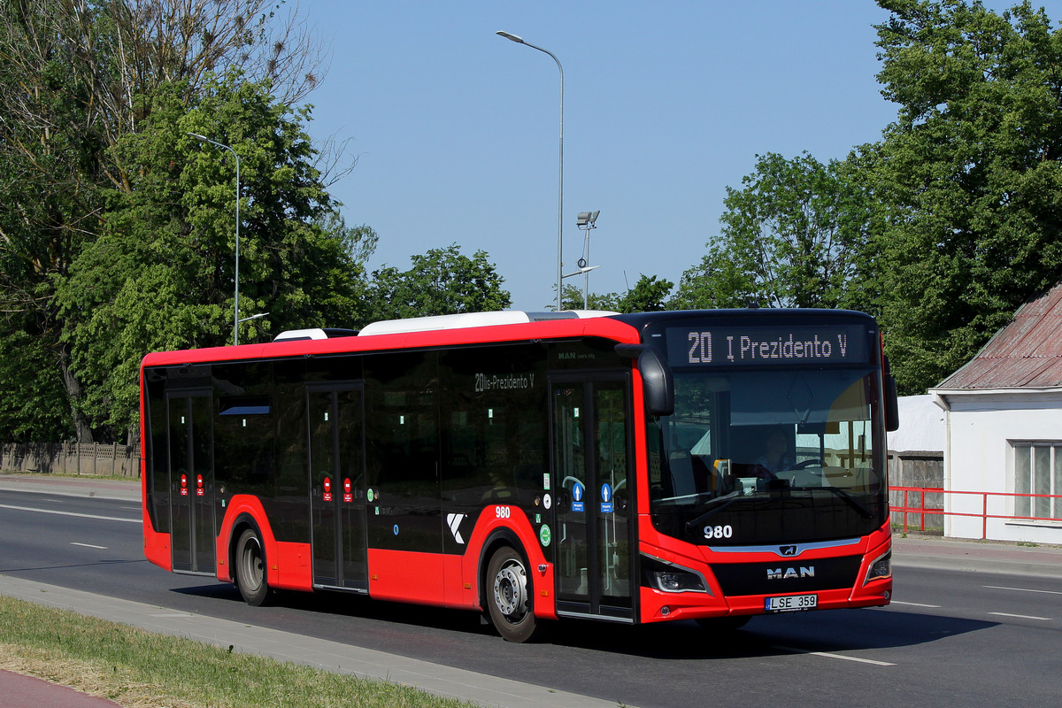 Lithuania, MAN 12C Lion's City 12 NL330 EfficientHybrid # 980