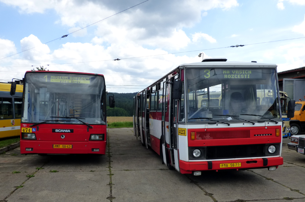 Чехия, Škoda 21Ab № 474; Чехия, Karosa B732.1654 № 423 Чехия, Škoda 21Ab № 474; Чехия, Karosa B732.1654 № 423