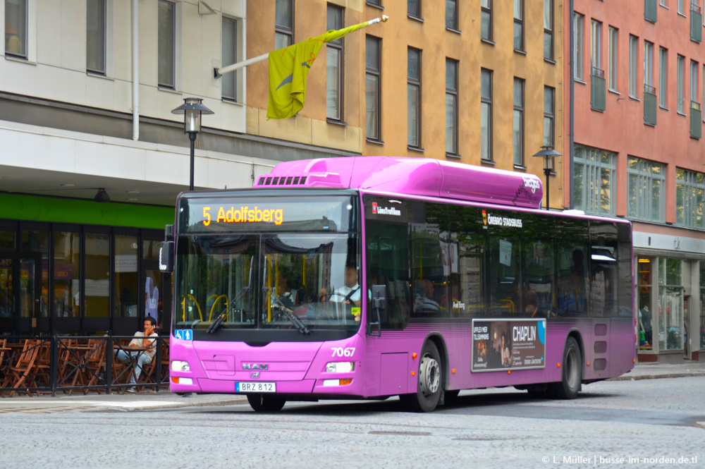 Швеция, MAN A21 Lion's City NL243 CNG № 7067
