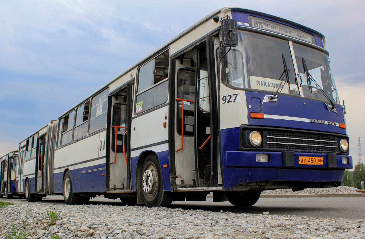 Свердловская область, Ikarus 283.10 № 927; Свердловская область — Поездка на Ikarus 283.10, посвящённая окончанию их линейной эксплуатации (03.07.2021 г.)