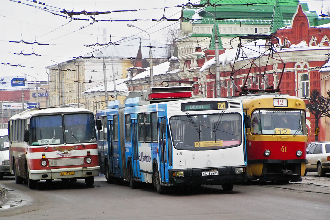 Тульская область, ЛАЗ-699Р № АВ 183 71; Тульская область, Renault PR180HPU02A1 № 116