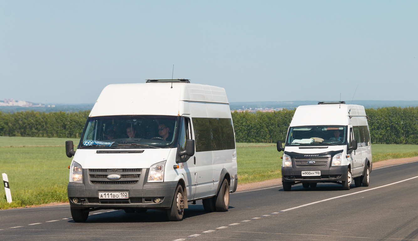 Башкортостан, Нижегородец-222702 (Ford Transit) № А 111 ВО 102; Башкортостан, Нижегородец-222702 (Ford Transit) № М 900 НУ 102