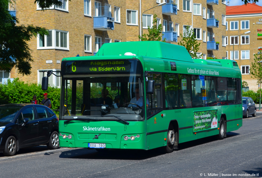 Швеция, Volvo 7700 CNG № 2413