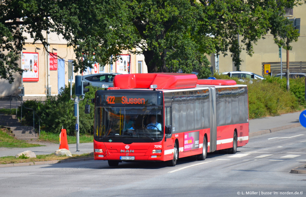 Швеция, MAN A23 Lion's City GL NG313 CNG № 7090