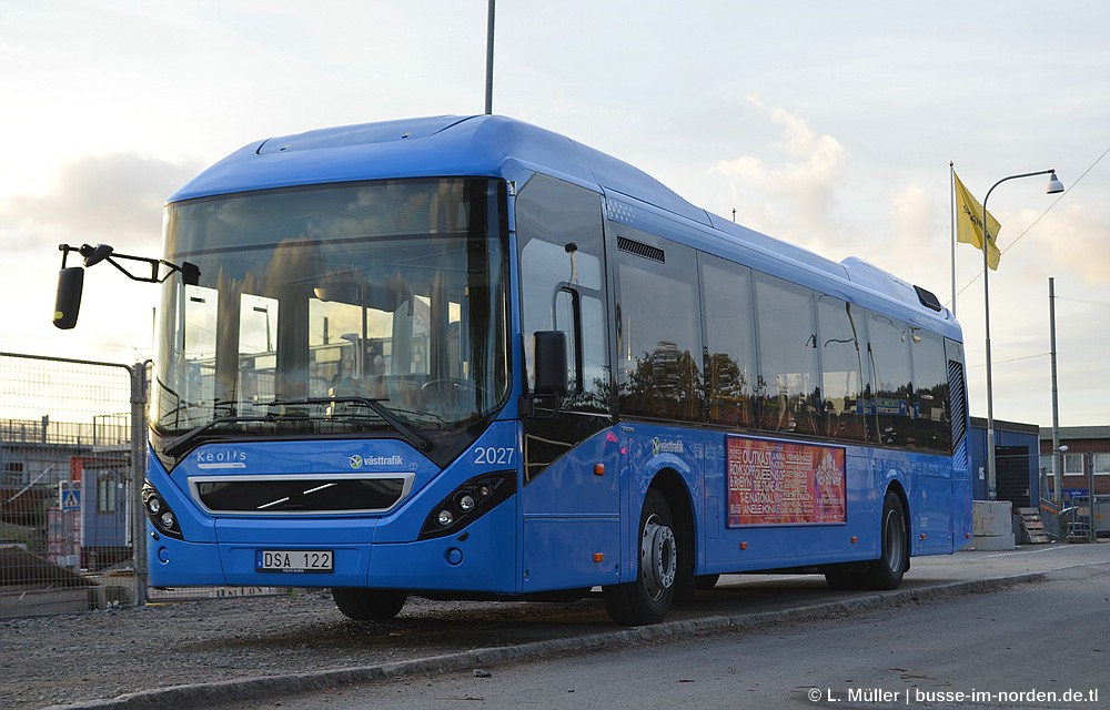 Швеция, Volvo 7900 Hybrid № 2027