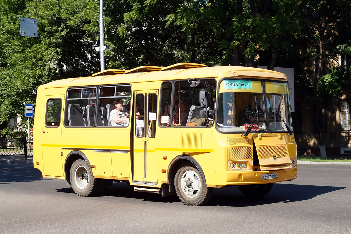 Ставропольский край, ПАЗ-32053-70 № А 342 ОТ 126