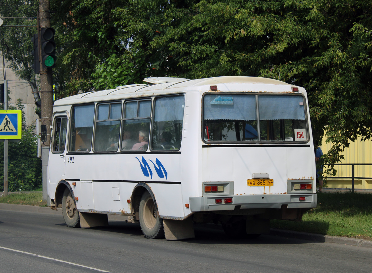 Кировская область, ПАЗ-32054 № х492
