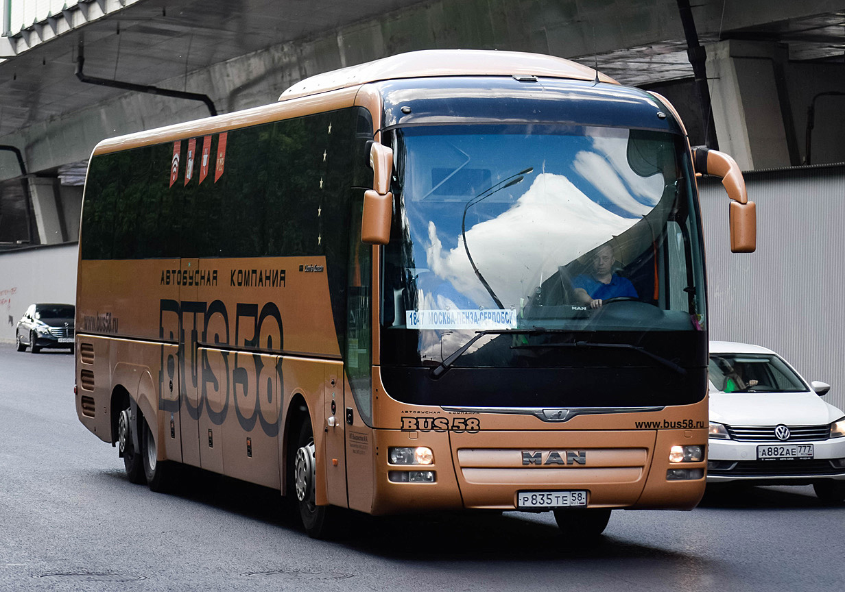 Пензенская область, MAN R08 Lion's Coach L RHC484 L № Р 835 ТЕ 58