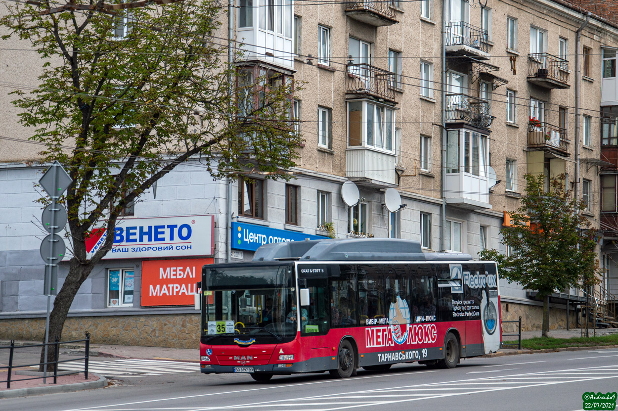 Тернопольская область, MAN A21 Lion's City NL273 LPG № BO 8197 BX