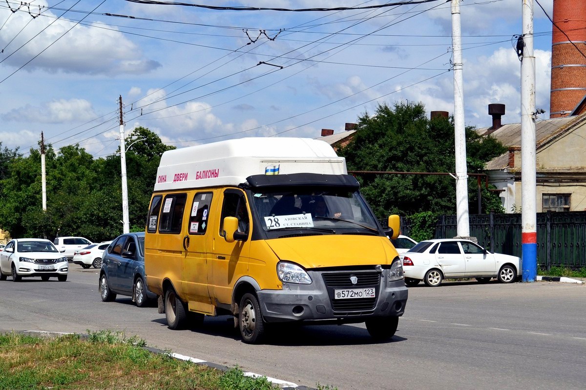 Краснодарский край, ГАЗ-322133 (XTH, X96) № В 572 МО 123