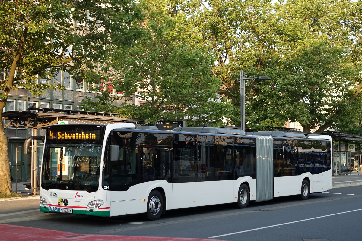 Бавария, Mercedes-Benz Citaro C2 G hybrid № 214