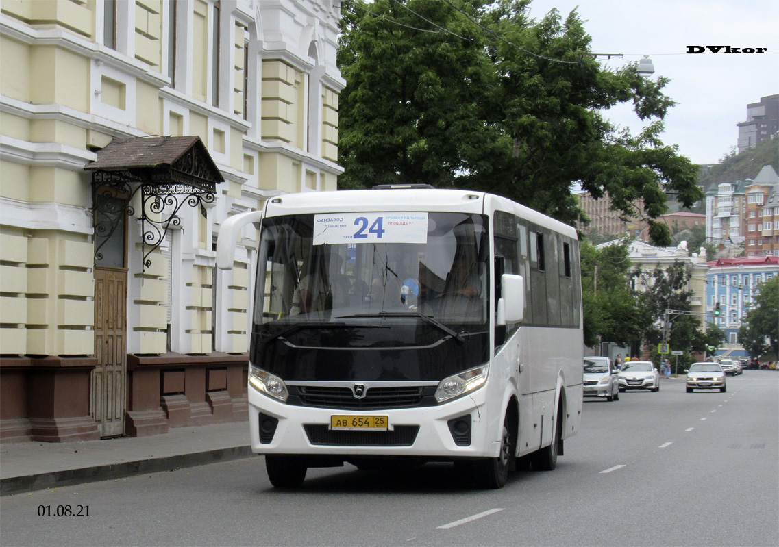 Приморский край, ПАЗ-320406-04 "Vector Next" № АВ 654 25