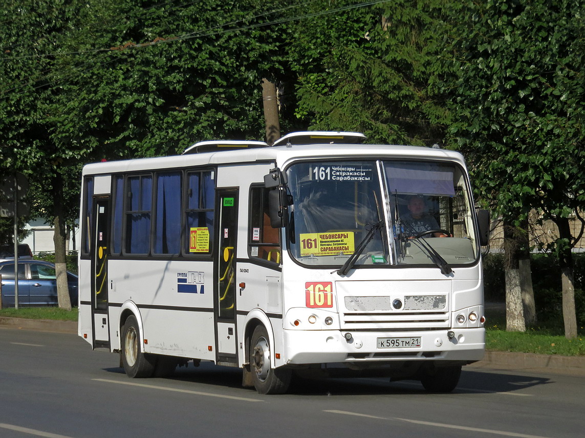 Чувашия, ПАЗ-320412-10 № К 595 ТМ 21