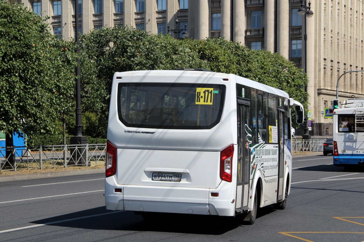 Санкт-Петербург, ПАЗ-320435-04 "Vector Next" № В 994 ТМ 198