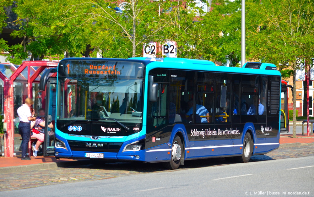 Шлезвиг-Гольштейн, MAN 12C Lion's City 12 NL330 EfficientHybrid № 21071