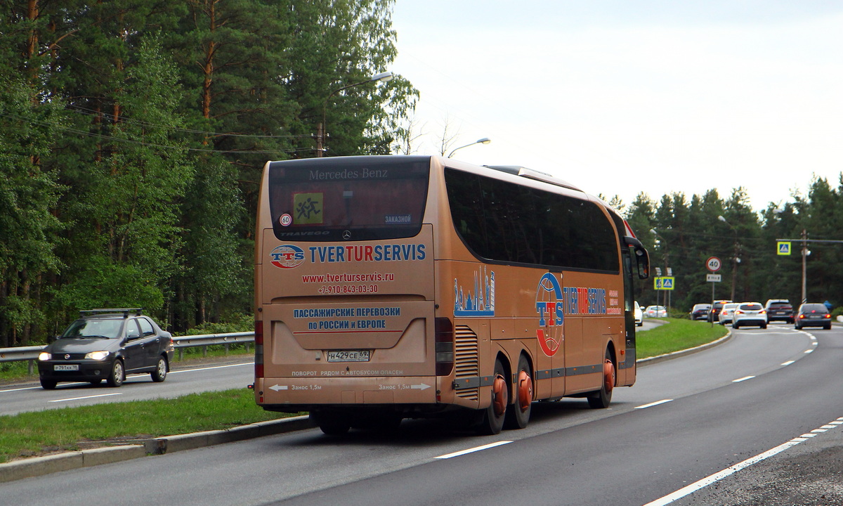 Тверская область, Mercedes-Benz O580-16RHD Travego M № Н 429 СЕ 69