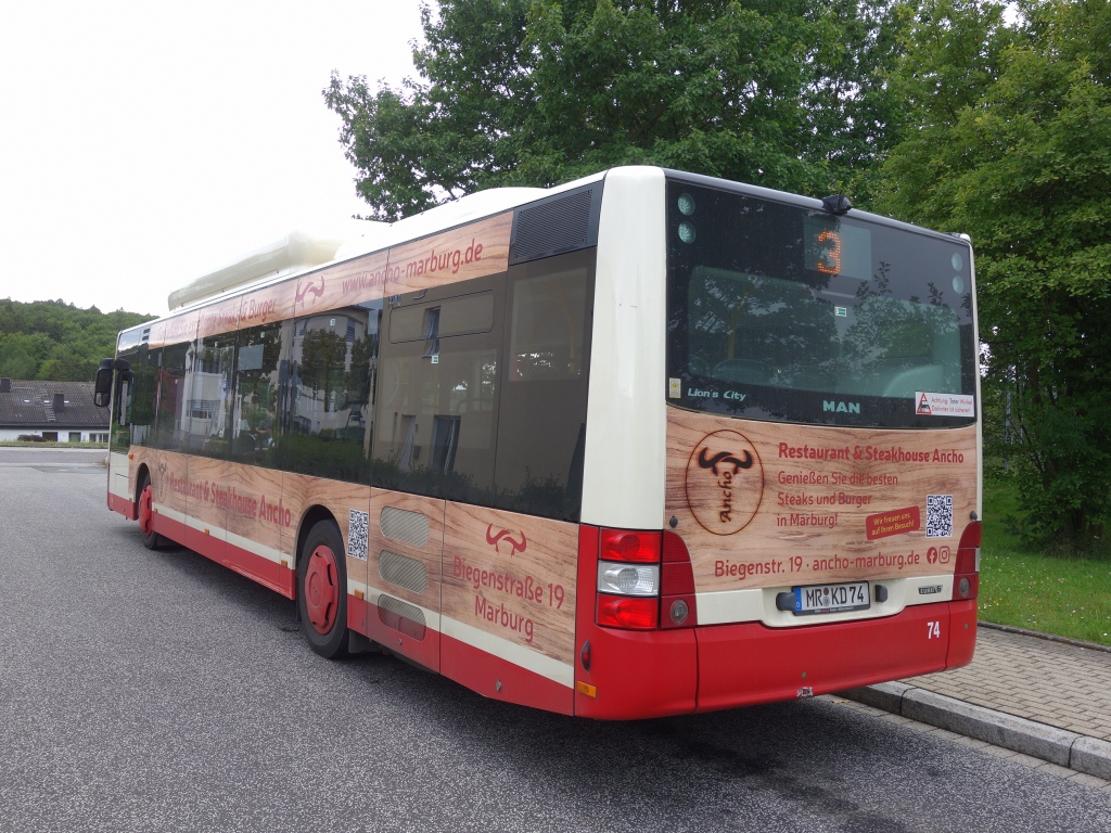 Germany, MAN A21 Lion's City NL313 CNG # 74