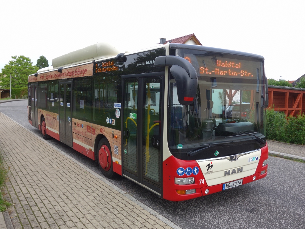 Germany, MAN A21 Lion's City NL313 CNG # 74