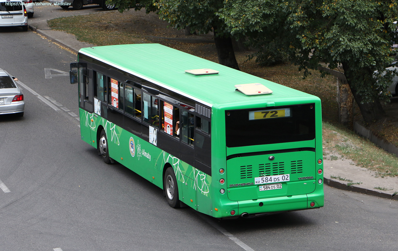 Алматы, Yutong ZK6118HGA № 584 DS 02
