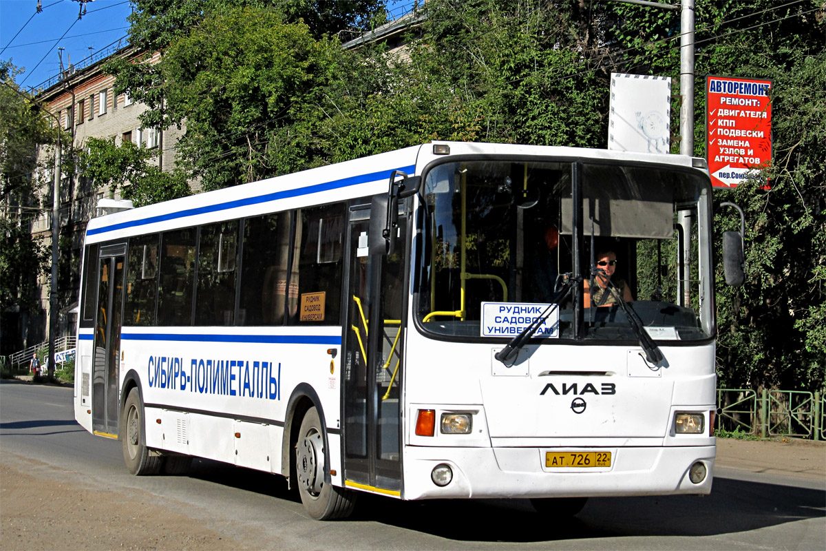 Алтайский край, ЛиАЗ-5256.65 № АТ 726 22