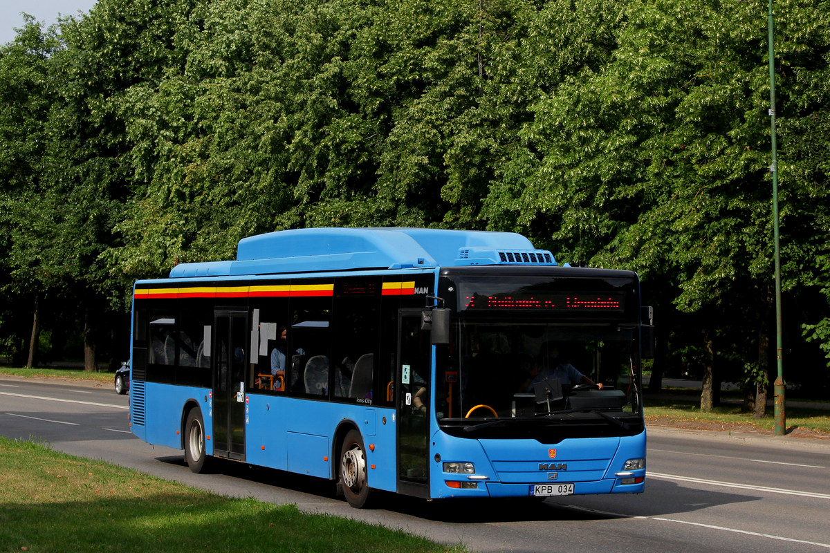 Литва, MAN A20 Lion's City Ü NÜ313 CNG № KPB 034